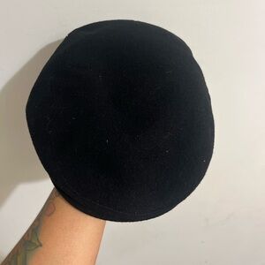 Black Wigens Cashmere And Wool Hat  Size 58
